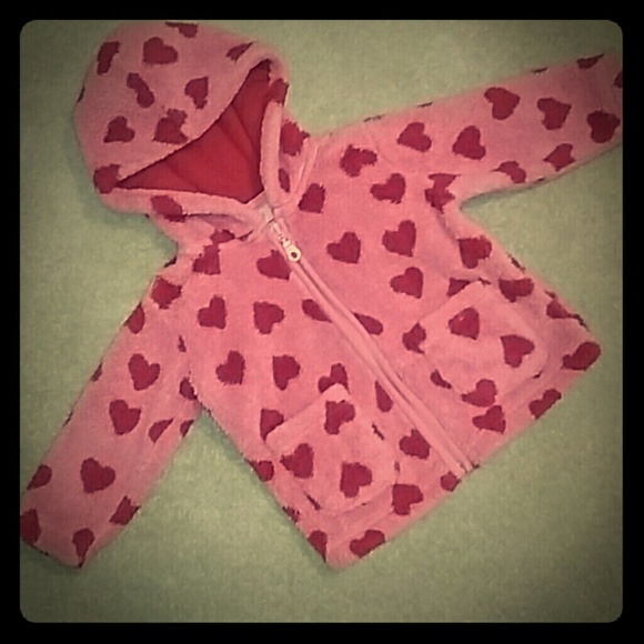 Red Heart Jacket Coat 